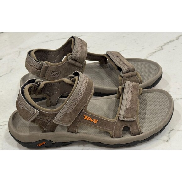 Teva Men's Hudson Bungee Cord Brown Suede Hiking Sandals 1002433 SZ 9 - Picture 6 of 8